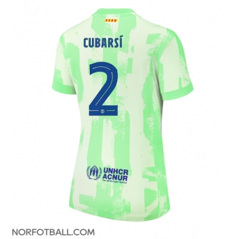 Billige Fotballdrakt Barcelona Pau Cubarsi #2 Replika Tredjedrakt Dame 2024-25 Kortermet